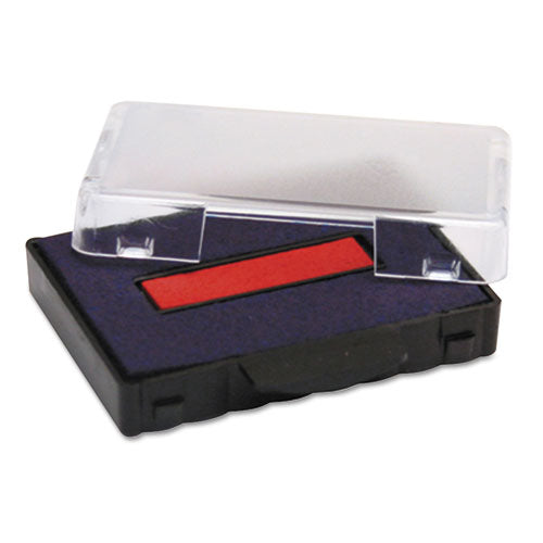 Image of Trodat® T5440 Professional Replacement Ink Pad for Trodat Custom Self-Inking Stamps, 1.13" x 2", Blue/Red