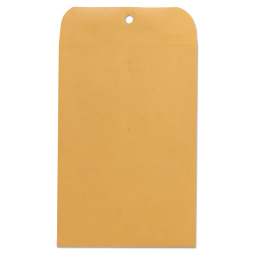Image of Universal® Kraft Clasp Envelope, #63, Square Flap, Clasp/gummed Closure, 6.5 X 9.5, Brown Kraft, 100/box