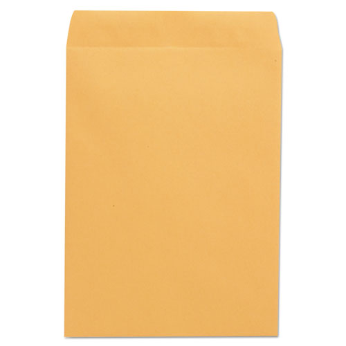 Image of Universal® Catalog Envelope, 24 lb Bond Weight Paper, #10 1/2, Square Flap, Gummed Closure, 9 x 12, Brown Kraft, 250/Box