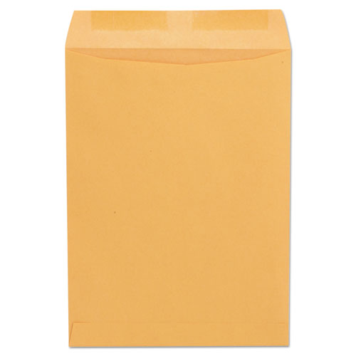Image of Universal® Catalog Envelope, 24 lb Bond Weight Paper, #10 1/2, Square Flap, Gummed Closure, 9 x 12, Brown Kraft, 250/Box