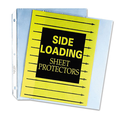 Image of C-Line® Side Loading Polypropylene Sheet Protectors, Clear, 2", 11 x 8.5, 50/Box
