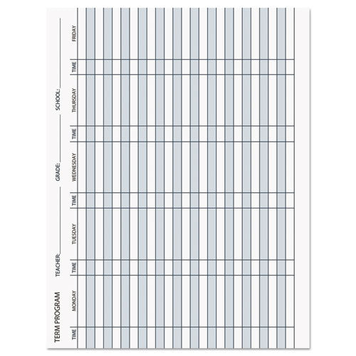 Image of House of Doolittle Recycled Teacher's Planner, Weekly, Two-Page Spread (seven Classes), 11 X 8.5, Blue Cover