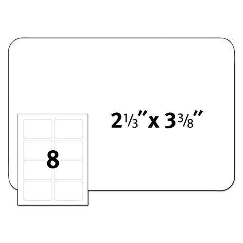 Image of Avery® Flexible Adhesive Name Badge Labels, 3.38 X 2.33, White, 160/pack