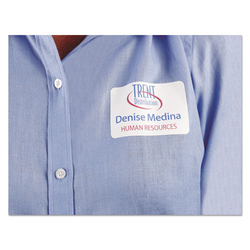 Image of Avery® Flexible Adhesive Name Badge Labels, 3.38 X 2.33, White, 400/box