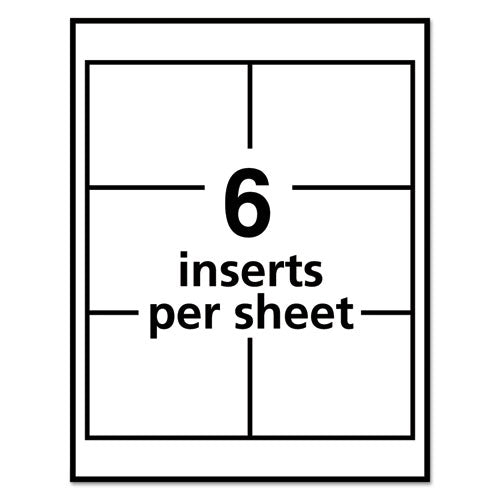 Image of Avery® Name Badge Insert Refills, Horizontal/vertical, 3 X 4, White, 300/box