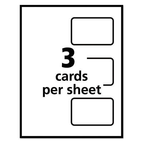 Image of Avery® Self-Laminating Laser/Inkjet Printer Badges, 2.25 x 3.5, White, 30/Box