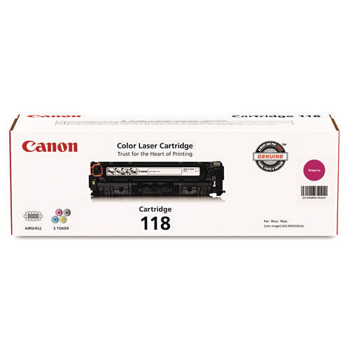 Image of Canon® 2660b001 (118) Toner, 2,900 Page-Yield, Magenta