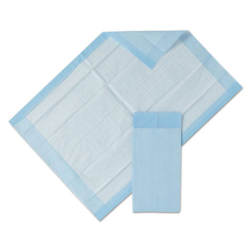 Image of Medline Protection Plus Disposable Underpads, 23" X 36", Blue, 25/bag, 6 Bag/carton