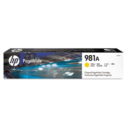 Image of HP HP 981a, (j3m70a) Yellow Original Pagewide Cartridge