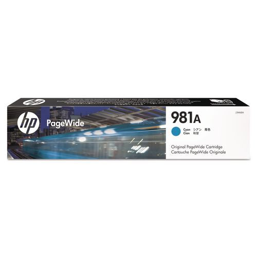 Image of HP HP 981a, (j3m68a) Cyan Original Pagewide Cartridge