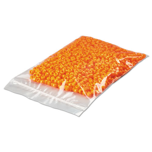 Image of Universal® Reclosable Poly Bags, Zipper-Style Closure, 2 mil, 4" x 6", Clear, 1,000/Carton