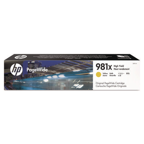Image of HP HP 981x, (l0r11a) High-Yield Yellow Original Pagewide Cartridge