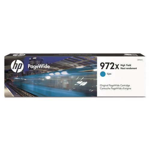 Image of HP HP 972x, (l0r98an) High-Yield Cyan Original Pagewide Cartridge