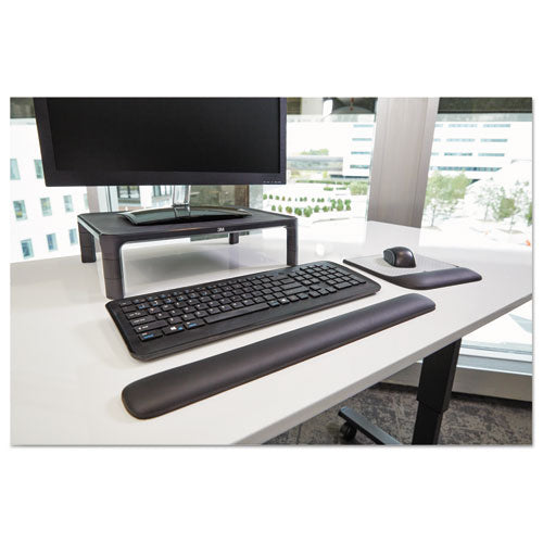 Image of 3M Gel Wrist Rest for Keyboards, 19 x 2, Black