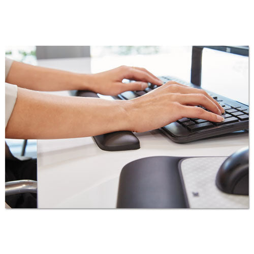 Image of 3M Gel Wrist Rest for Keyboards, 19 x 2, Black
