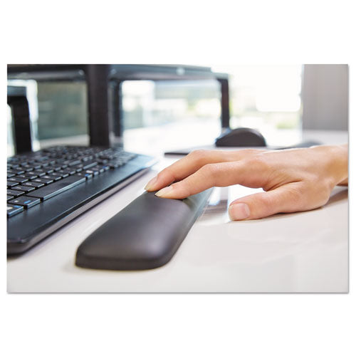 Image of 3M Gel Wrist Rest for Keyboards, 19 x 2, Black