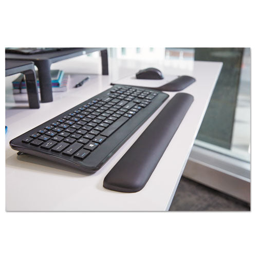 Image of 3M Gel Wrist Rest for Keyboards, 19 x 2, Black
