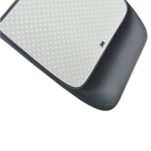 Image of 3M Mouse Pad with Precise Mousing Surface and Gel Wrist Rest, 8.5 x 9, Gray/Black