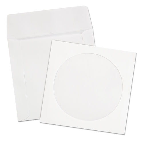 Image of Quality Park CD/DVD Sleeves, 1 Disc Capacity, White, 250/Box