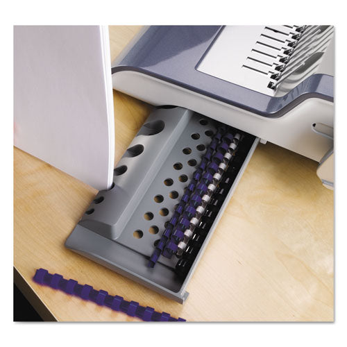 Image of Fellowes® Quasar 500 Electric Comb Binding System, 500 Sheets, 16.88 X 15.38 X 5.13, Metallic Gray