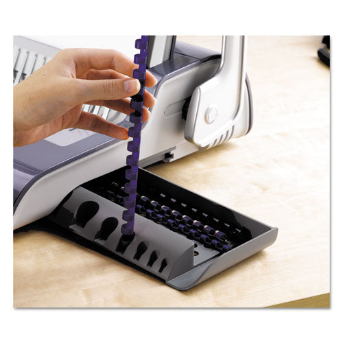 Image of Fellowes® Quasar 500 Electric Comb Binding System, 500 Sheets, 16.88 X 15.38 X 5.13, Metallic Gray