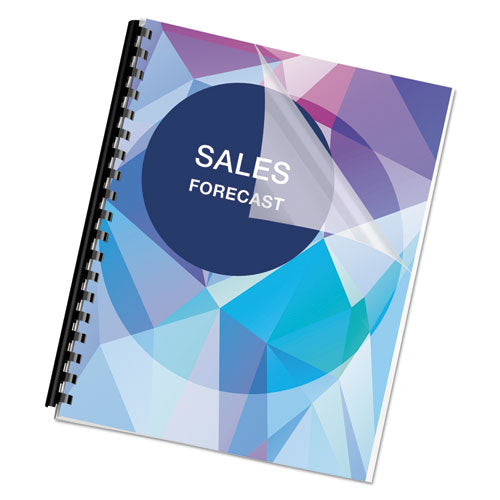 Image of Fellowes® PET Ultra Clear Binding Covers, 7 mil, Clear, 11 x 8.5, Unpunched, 100/Pack