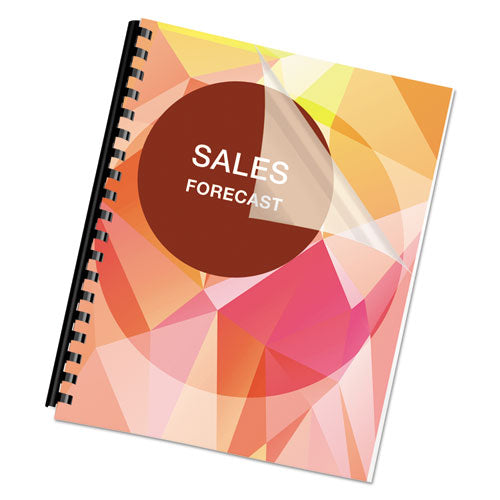 Image of Fellowes® PET Ultra Clear Binding Covers, 5 mil, Clear, 11 x 8.5, Unpunched, 100/Pack