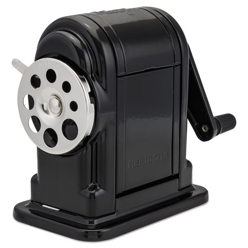 Image of X-ACTO® Ranger 55 Classroom Manual Pencil Sharpener, Manually-Powered, 3.25 X 6 X 5.5, Black