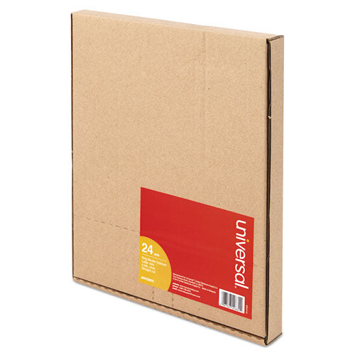 Image of Universal® Insertable Tab Index, 5-Tab, 11 x 8.5, Buff, Clear Tabs, 24 Sets
