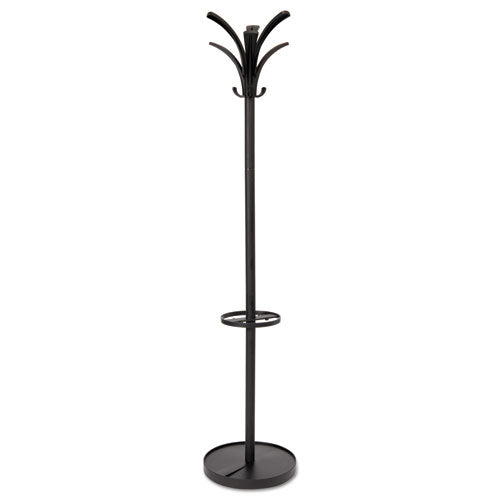 Image of Alba Brio Coat Stand, 13.75w X 13.75d X 66.25h, Black