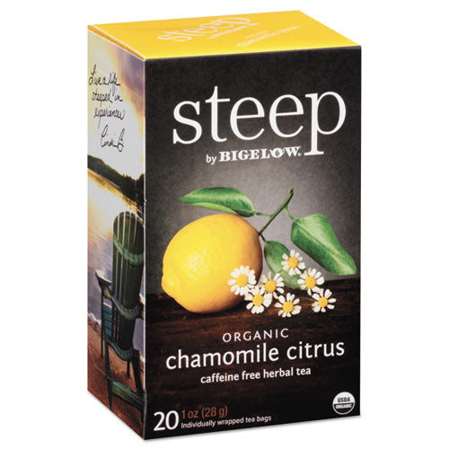 Image of Bigelow® Steep Tea, Chamomile Citrus Herbal, 1 Oz Tea Bag, 20/box