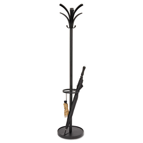 Image of Alba Brio Coat Stand, 13.75w X 13.75d X 66.25h, Black