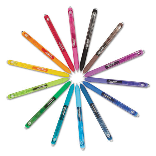 Image of Paper Mate® Inkjoy Gel Pen, Retractable, Medium 0.7 Mm, Black Ink, Black Barrel, Dozen