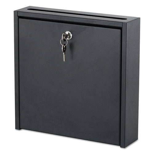 Image of Safco® Wall-Mountable Interoffice Mailbox, 12 x 3 x 12, Black