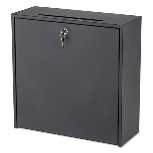 Image of Safco® Wall-Mountable Interoffice Mailbox, 18 x 7 x 18, Black