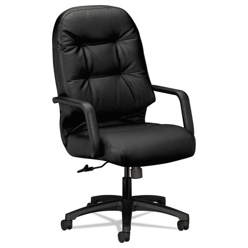 Image of HON® Pillow-Soft 2090 Series Executive High-Back Swivel/tilt Chair, Supports Up To 300 Lb, 16.75" To 21.25" Seat Height, Black