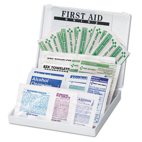 Image of First Aid Only All-Purpose First Aid Kit, 34 Pieces, 3.74 X 4.75, 34 Pieces, Plastic Case