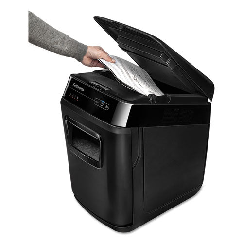 Image of Fellowes® Automax 200c Auto Feed Cross-Cut Shredder, 200 Auto/10 Manual Sheet Capacity
