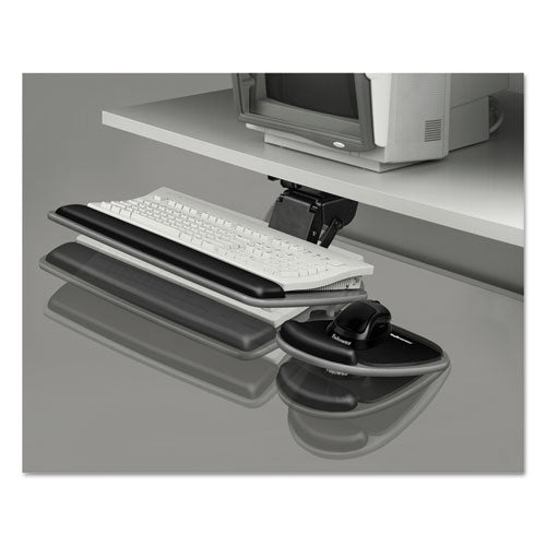 Image of Fellowes® Adjustable Standard Keyboard Platform, 20.25w X 11.13d, Graphite/black