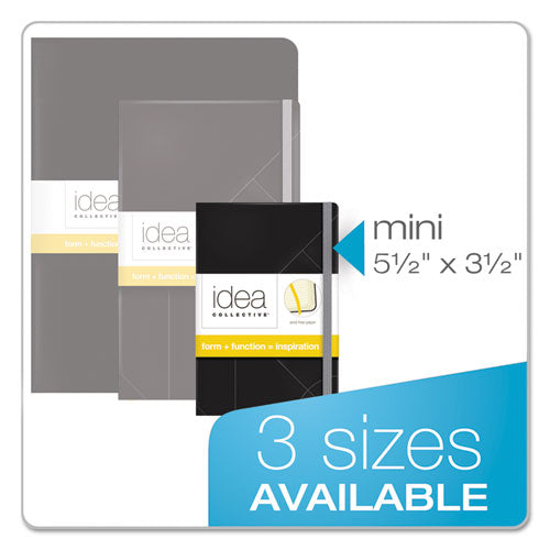 Image of TOPS Idea Collective Journal with Elastic Closure, 1-Subject, Wide/Legal Rule, Black Hardcover, (96) 5.5 x 3.5 Sheets