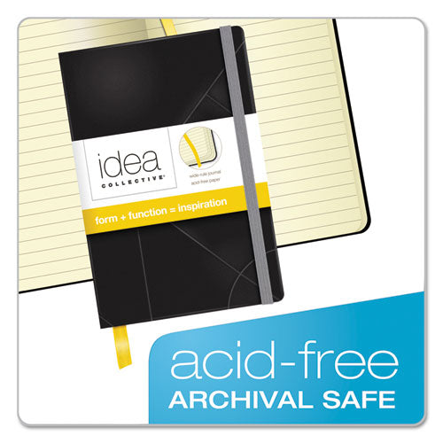 Image of TOPS Idea Collective Journal with Elastic Closure, 1-Subject, Wide/Legal Rule, Black Hardcover, (96) 5.5 x 3.5 Sheets