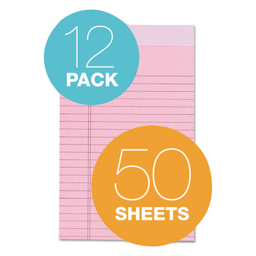 Image of TOPS Prism + Colored Writing Pads, Narrow Rule, 50 Pastel Pink 5 X 8 Sheets, 12/pack