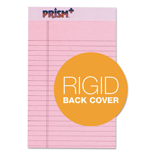 Image of TOPS Prism + Colored Writing Pads, Narrow Rule, 50 Pastel Pink 5 X 8 Sheets, 12/pack