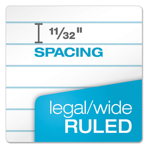 Image of TOPS Docket Gold Ruled Perforated Pads, Wide/legal Rule, 50 White 8.5 X 14 Sheets, 12/pack