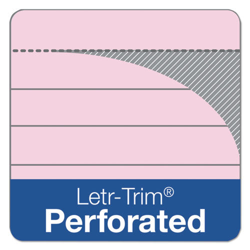 Image of TOPS Prism + Colored Writing Pads, Narrow Rule, 50 Pastel Pink 5 X 8 Sheets, 12/pack