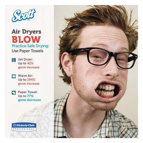 Image of Scott® Essential Center-Pull Towels, Absorbency Pockets, 2-Ply, 8 x 15, White, 500/Roll, 4 Rolls/Carton