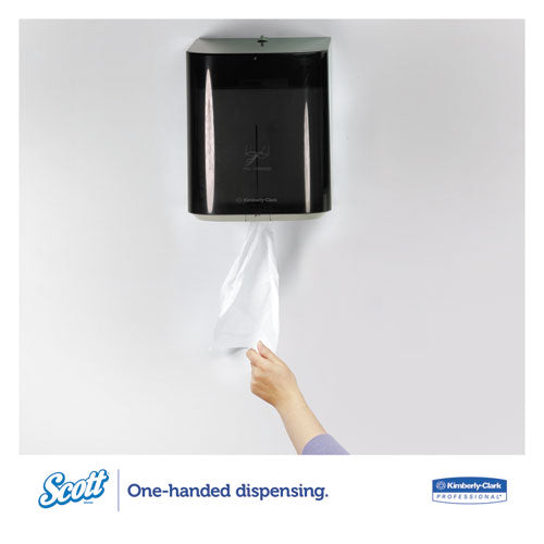 Image of Scott® Essential Center-Pull Towels, Absorbency Pockets, 2-Ply, 8 x 15, White, 500/Roll, 4 Rolls/Carton