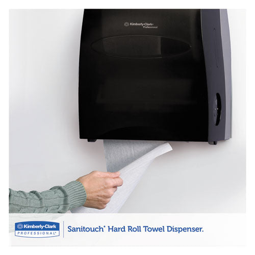 Image of Kimberly-Clark Professional Sanitouch Hard Roll Towel Dispenser, 12.63 X 10.2 X 16.13, Smoke