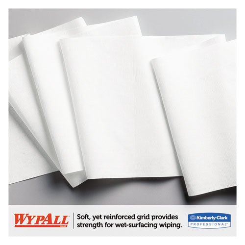Image of WypAll® L30 Towels, Center-Pull Roll, 9.8 x 15.2, White, 300/Roll, 2 Rolls/Carton