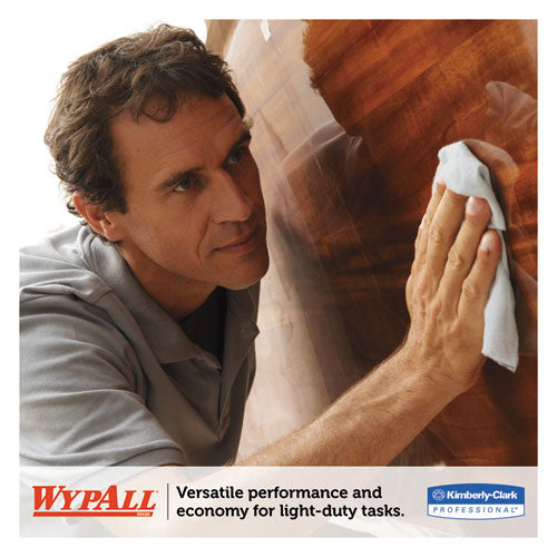 Image of WypAll® General Clean X60 Cloths, Flat Sheet, 12.5 x 16.8, White, 150/Box, 6 Boxes/Carton
